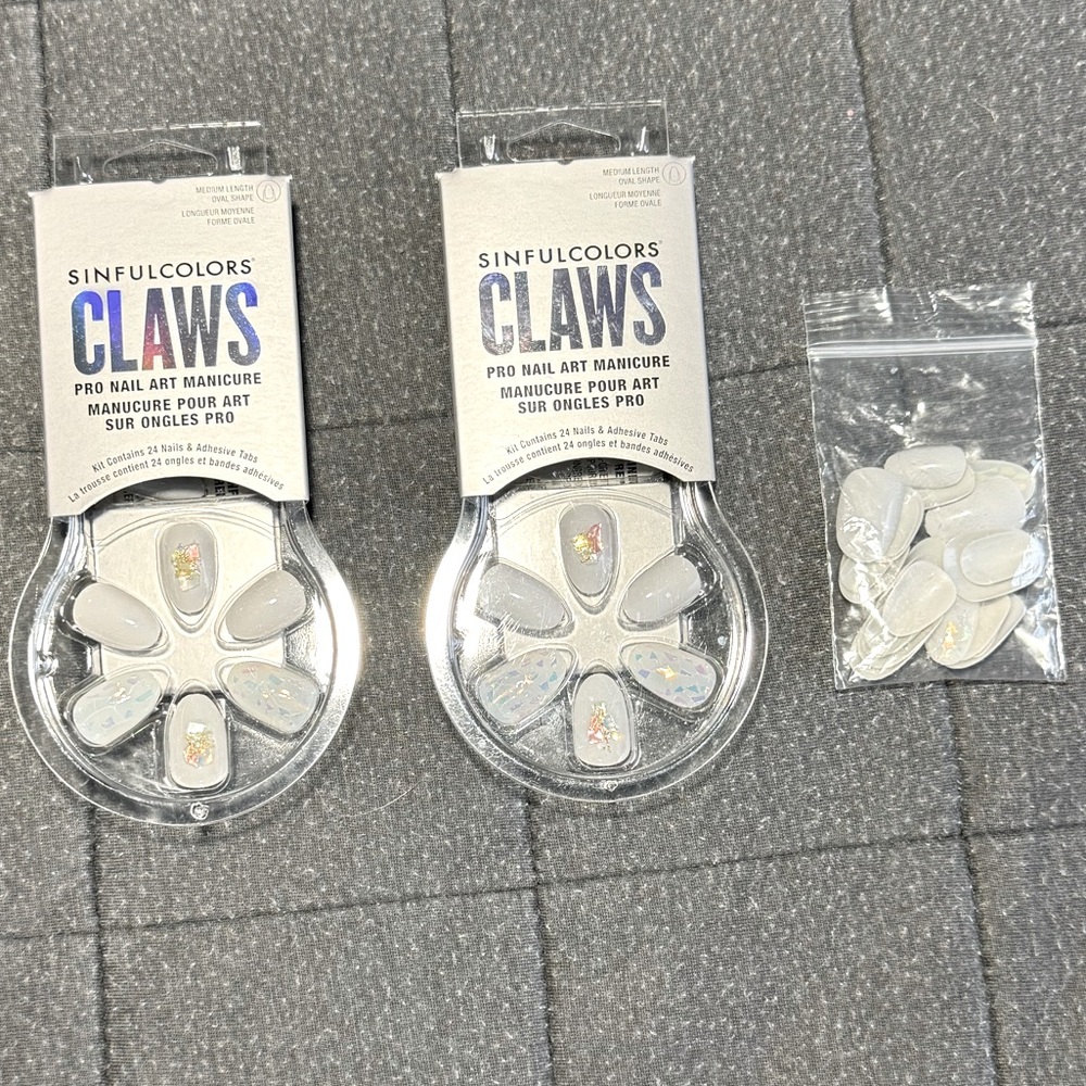 NWT x2 SinfulColors Claws Pro Nail Art Manicure Set!